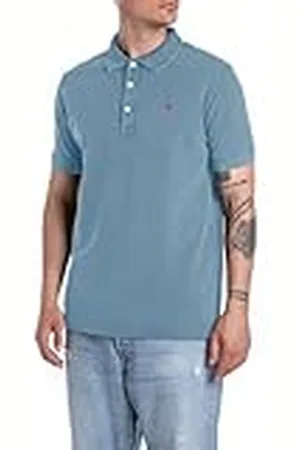 Replay Poloshirt voor heren, regular slim fit, van katoen, , M