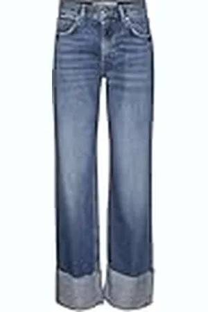 VERO MODA VMALLISON MR Straight Foldup Jeans DO336, , 28W x 32L