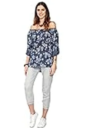 Bonateks Tuniek Top voor dames, 100% linnen, Made in Italy, gestippeld, voorzijde met kraag, vetersluiting in stippen, , maat: L, , L