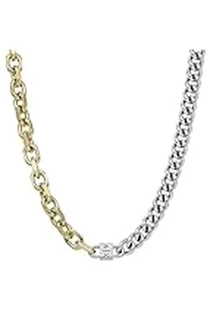 Armani Exchange Uniseks Tweekleurige Roestvrijstalen Schakelketting, AXG0113710