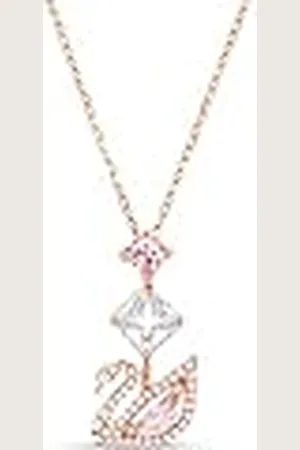 Swarovski Dazzling Swan Y-Ketting, Swan, Roze, Roségoudkleurige Toplaag
