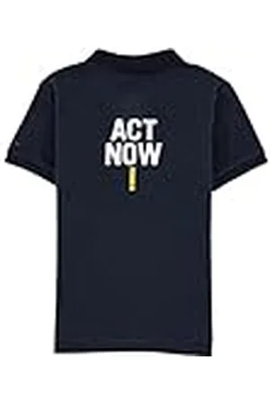 ECOALF Watforalf poloshirt voor kinderen, korte mouwen, biologisch katoen, -logo, poloshirt met opdruk, , 10 jaar