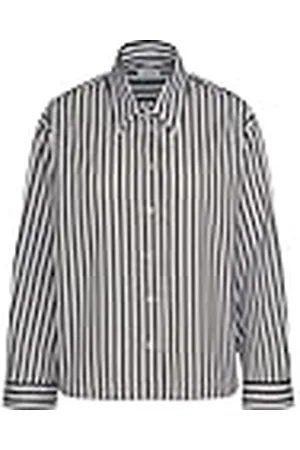 Seidensticker Hemdblouse voor dames, modieuze blouse, oversized fit, hemdblousekraag, lange mouwen, 100% katoen, , 42