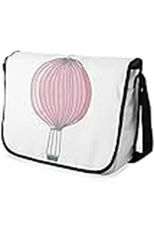 Bonamaison Digitaal bedrukte Messenger schooltas met zwarte riem voor studenten, crossbody tas, koerierstas, schoudertas voor kinderen, meisjes, jongens, maat: 29x36 cm