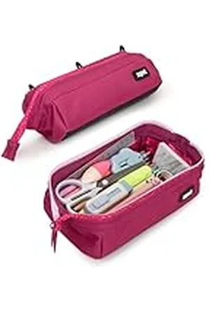 Zipit Lenny etui voor volwassenen en tieners, tas met grote capaciteit, stevige pennenorganizer, brede opening met veilige ritssluiting