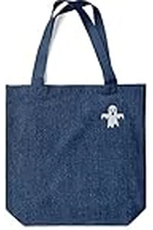 Green Fish Denim-draagtas, bedrukt, boodschappentas, machinewasbaar, opvouwbaar, handtas van jeans met handgrepen, 38 x 42 cm, , Eén maat, modern