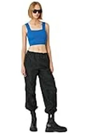 Koton Dames crop tanktop dikke strappy vierkante hals, , S