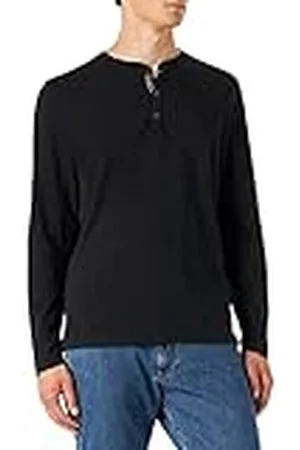 Camel Active Heren 4093719t05 Henley-shirt, asphalt, S