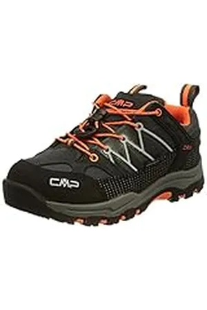 CMP KIDS RIGEL LOW TREKKING SHOES KIDS WP Unisex Kids Trekkingschoenen Low-Top, Antracite-Flash Orange, 38 EU