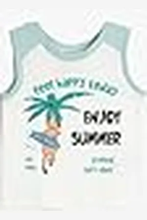 Koton Babyboy tanktop katoen bedrukt ronde hals, , 9-12 Maanden