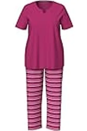 Ulla Popken Dames, grote maten, pyjama, strepen, , 42-44