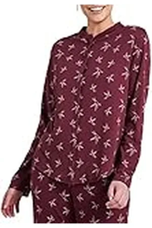 Schiesser Dames slaapshirt lange mouwen pyjama-bovendeel, , 44