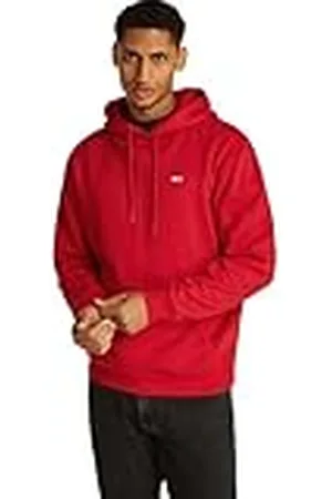 Tommy Hilfiger Heren TJM REG S VLAG FLEECE HOODIE DM0DM20742 Pullover Hoodie, Rood (Red Hot), XS, , XS