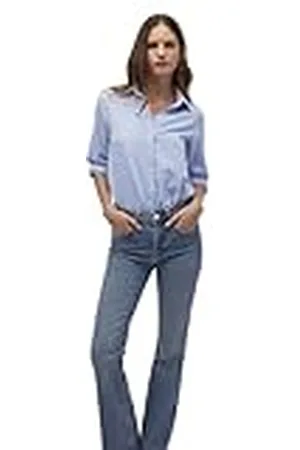 Mavi Damesblouse met lange mouwen, Oxford-blauw, XL, , XL
