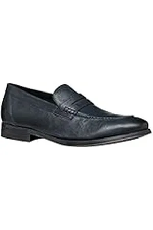 Geox U Rezzonico A, Oxford-veterschoenen voor heren, marineblauw, 46 EU