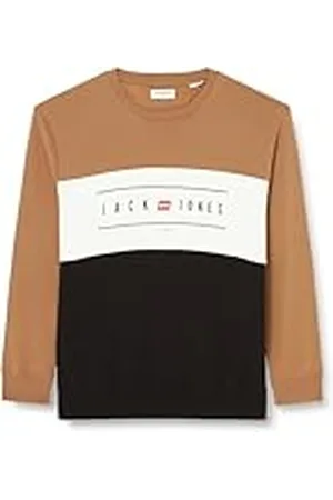 JACK & JONES Heren Jjelliot Block Sweat Crew Neck Pullover, , S