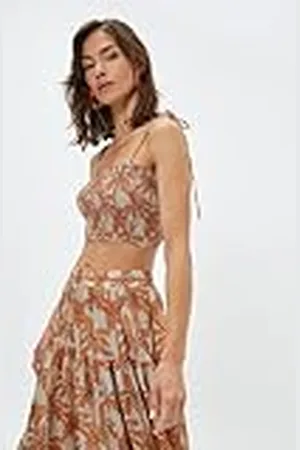 Koton Dames Strappy Gimped Crop Top, , 42