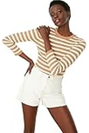 Trendyol Dames Green Striped Knitwear Pullover Sweater, , S