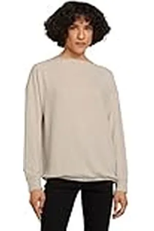 TOM TAILOR Dames Gemêleerd shirt met boothals 1028826, , XXS