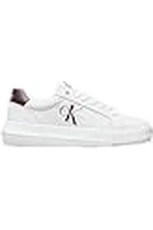 Calvin Klein Jeans Dames Chunky Cupsole Mono LTH WN YW0YW00823 Sneakers, Wit (Bright White/Andorra), 4 UK, , 37 EU