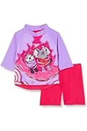 Speedo Learn To Swim Sun Protection T-shirt en shorts voor meisjes, , 6 Maanden