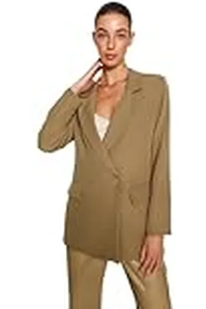 Trendyol Recht blazerjack voor dames, lange mouwen, regular blazerjack, , 40