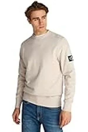 Calvin Klein Jeans heren Sweatshirts Badge Crew Neck J30j323426, , XXS