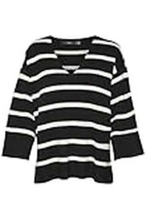 VERO MODA Dames Fijngebreide Trui Streep Patroon Trui Zacht Longsleeve VMSEEN., Colour: , Size:S