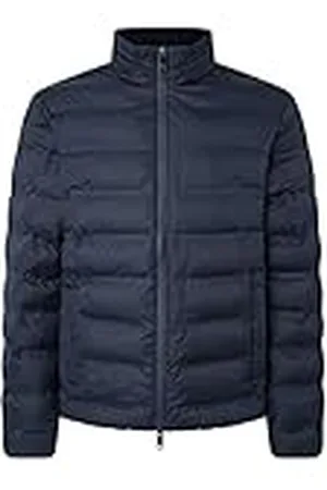 Hackett LW Moto gewatteerde jas voor heren, blauw (marine), XS, , XS