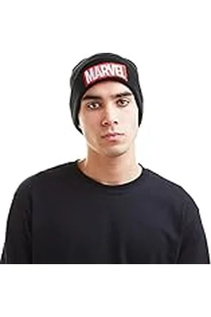 Marvel Comics Logo Heren Beanie Hoed, , One size