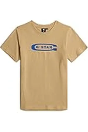 G-Star 8719965012981 T-shirt SS Regular Beige (Cream D25874-01-137), 16 jaar voor kinderen, , 16 Jaren