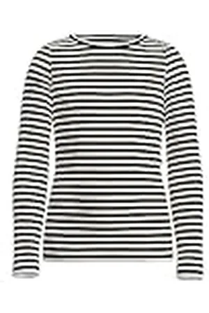 NAME IT Nmfsuraja Slim Ls Top Noos shirt met lange mouwen voor meisjes, zwart/strepen: strepen, 98 cm