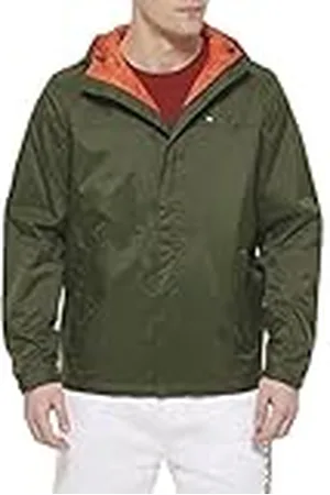 Tommy Hilfiger Lichtgewicht ademende waterdichte regenjas met capuchon voor heren, , M