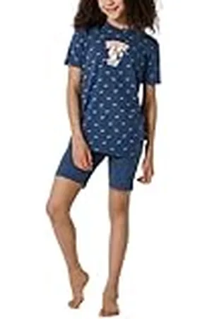 Schiesser Meisjespyjama korte Horse World pyjamaset, nachtblauw_182646, 128, , 128 cm
