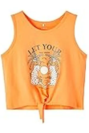NAME IT Meisjes NKFHULDA SL Cropped TOP shirt met lange mouwen, helder wit, 134W / 140L, , 116 cm