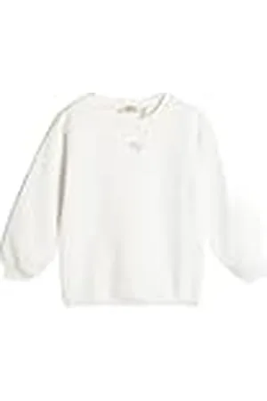 Koton Sweatshirt met lange mouwen voor meisjes, ronde hals, applicatie, geborstelde binnenkant, , 5-6 jaar