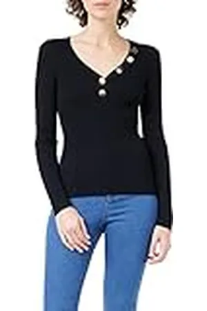 Morgan Pullover met lange mouwen en knopen, , L