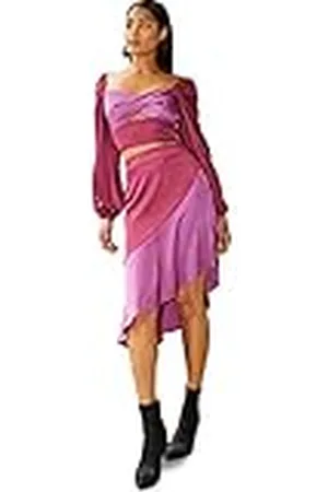 Chi Chi London Asymmetrische satijnen rok voor dames in , , 36