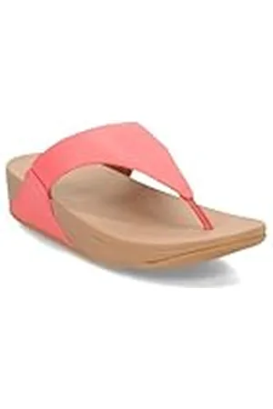 FitFlop Dames LULU lederen toepost sandaal, roze koraal, 9 UK, , 43 EU