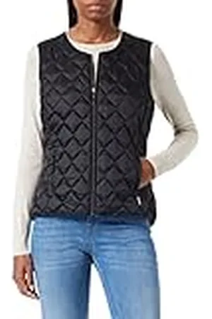 Comma, Damesvest zonder mouwen, 999 zwart, 46