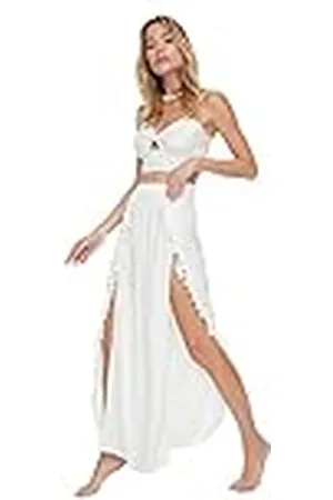 Trendyol Dames Vrouwen Beachwear Maxi Wrapover Woven Rok Baby Rok, , 36