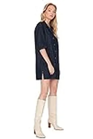 Trendyol TWOAW23EL00657/Lacivert jurk voor dames, , 38, , 64