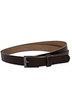Vascavi Lederen riem echt leer, Made in Germany, 2 cm breed en ca. 0,25 cm dik, riem, heupgordel, jeansriem, donkerbruin, 95 cm Gesamtlänge 105 cm