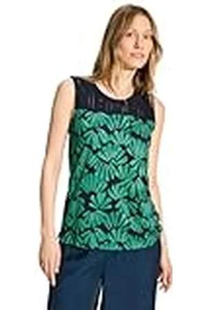 CECIL Ajour Top met print, , XXL