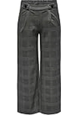 JDY Dames Geruite Broek Elastische Wijde Marlene Broek Elegante Palazzo Culotte, Colour: , Size:L / 32L, Beenlengte:L32