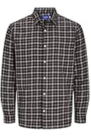 JACK & JONES Jorjoshua Ls Pls Flannel Check Shirt, , 5XL
