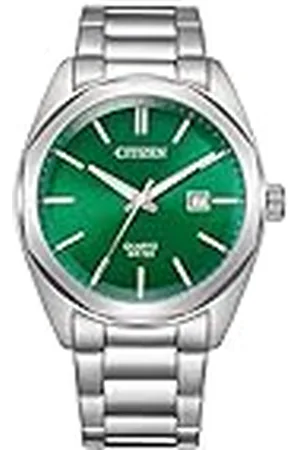 Citizen Analoge herenhorloge met gele wijzerplaat, , Japans