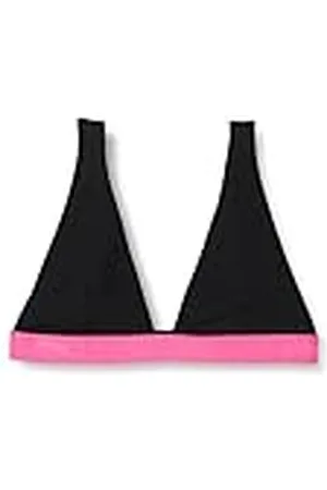 Karl Lagerfeld Dames Logo geribbelde triangel bh, , XL