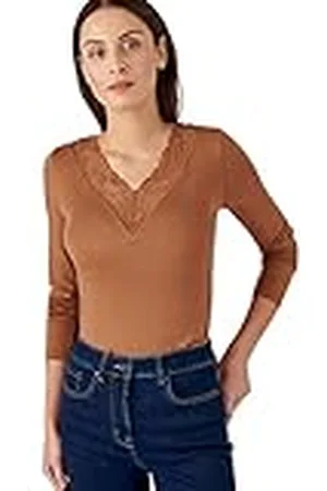 Damart Onzichtbaar Thermolactyl kanten T-shirt voor dames, , L