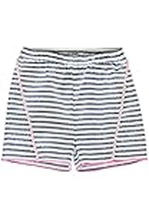 Lemon Beret Small Girls Shorts voor meisjes, Blauw/witte strepen, 8 Jaren